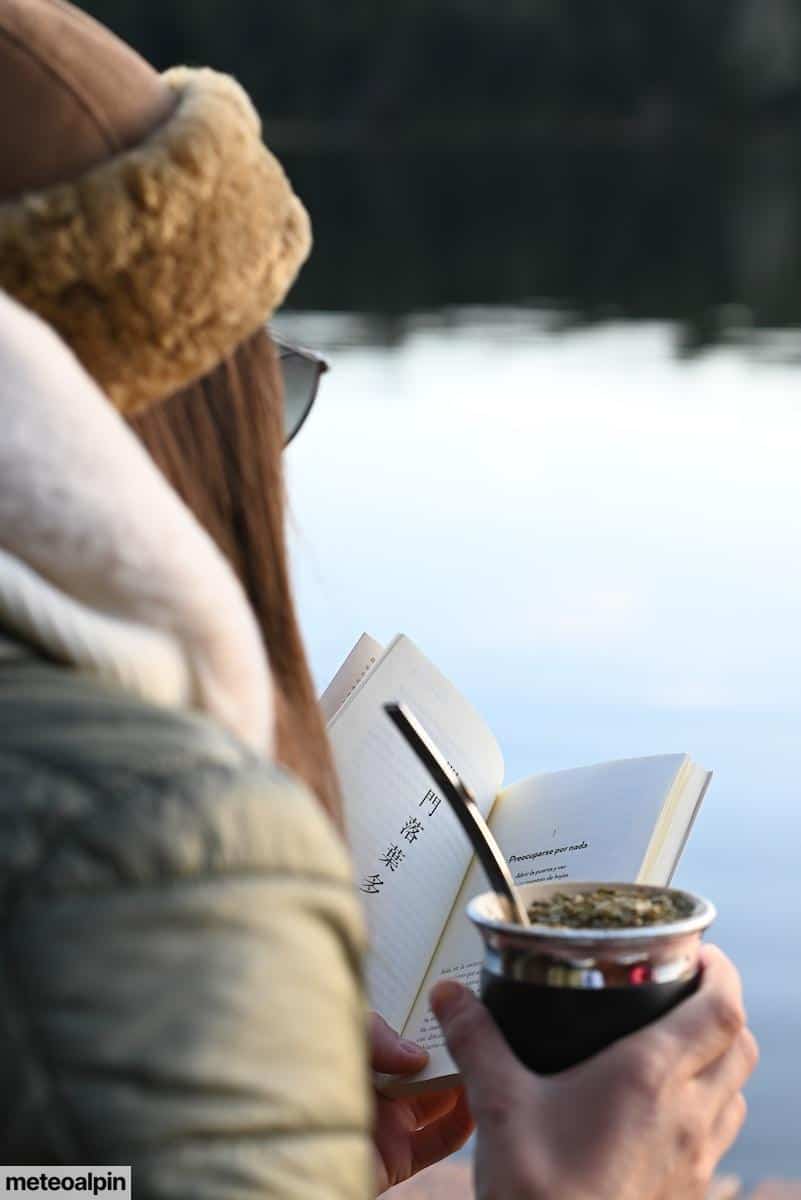 chica leyendo al aire libre