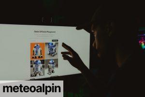 Pessoa usando o StableDiffusion AI Inteligencia Artificial