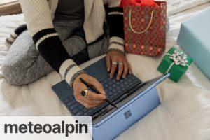 a person using a laptop